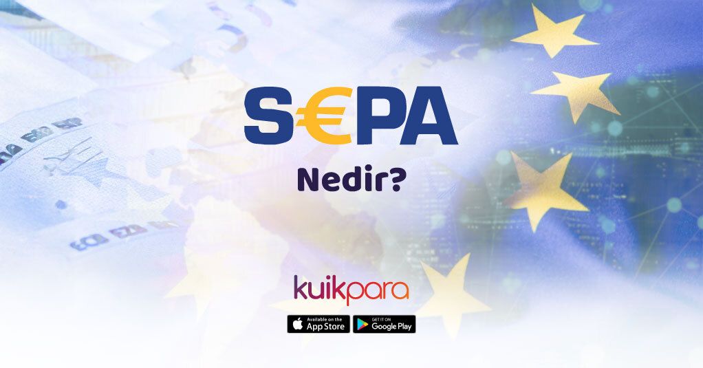 SEPA sistemini ve Avrupa içinde hızlı, güvenli para transferini anlatan bilgilendirici grafik.